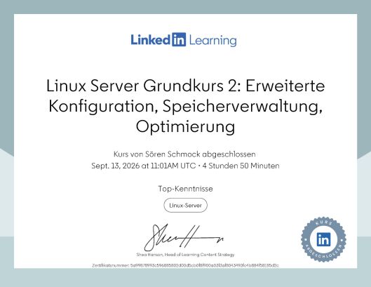 Linux Server Grundkurs 2: Erweiterte Konfiguration, Speicherverwaltung, Optimierung